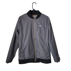 FLYLOW Iron Eagle‎ Bomber Jacket Grey Full zip Gorpcore Mens M